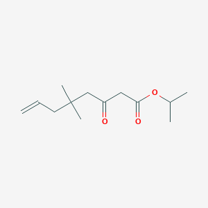 molecular formula C13H22O3 B14198041 Propan-2-yl 5,5-dimethyl-3-oxooct-7-enoate CAS No. 835597-68-7