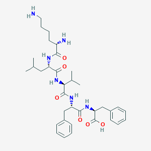 molecular formula C35H52N6O6 B141981 h-Lys-leu-val-phe-phe-oh CAS No. 153247-40-6