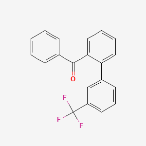 molecular formula C20H13F3O B14198123 Methanone, phenyl[3'-(trifluoromethyl)[1,1'-biphenyl]-2-yl]- CAS No. 858035-50-4