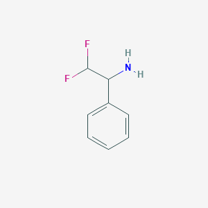 molecular formula C8H9F2N B1419815 2,2-Difluoro-1-phenylethan-1-amine CAS No. 773127-20-1