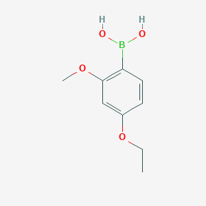 molecular formula C9H13BO4 B1419816 (4-Ethoxy-2-methoxyphenyl)boronic acid CAS No. 1207443-48-8