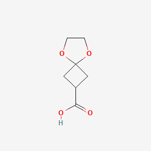 molecular formula C7H10O4 B1419818 5,8-Dioxaspiro[3.4]octane-2-carboxylic acid CAS No. 1001907-64-7