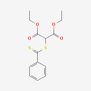 molecular formula C14H16O4S2 B14198203 Diethyl [(benzenecarbothioyl)sulfanyl]propanedioate CAS No. 921594-78-7