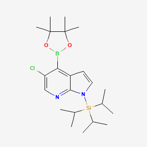 5-Chloro-4-(4,4,5,5-tetramethyl-1,3,2-dioxaborolan-2-yl)-1-(triisopropylsilyl)-1H-pyrrolo[2,3-b]pyridine