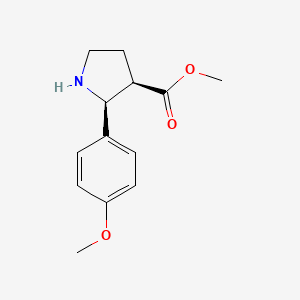 (2S,3R)-methyl 2-(4-methoxyphenyl)pyrrolidine-3-carboxylate