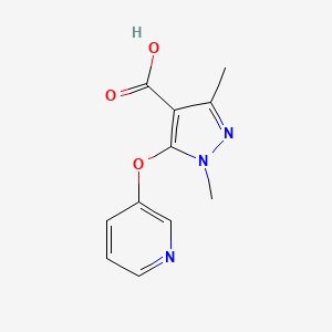 1,3-dimethyl-5-(pyridin-3-yloxy)-1H-pyrazole-4-carboxylic acid