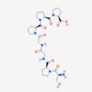 molecular formula C27H41N7O9 B14198305 L-Seryl-L-prolylglycylglycyl-L-prolyl-L-prolyl-L-proline CAS No. 847663-95-0