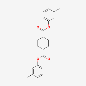 molecular formula C22H24O4 B14198309 Bis(3-methylphenyl) cyclohexane-1,4-dicarboxylate CAS No. 844472-00-0
