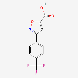 3-[4-(Trifluoromethyl)phenyl]-1,2-oxazole-5-carboxylic acid