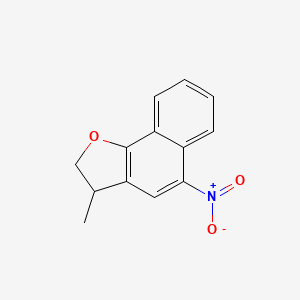 molecular formula C13H11NO3 B14198396 Naphtho[1,2-b]furan, 2,3-dihydro-3-methyl-5-nitro- CAS No. 848780-29-0