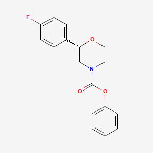molecular formula C17H16FNO3 B14198407 phenyl (2S)-2-(4-fluorophenyl)morpholine-4-carboxylate CAS No. 920799-03-7