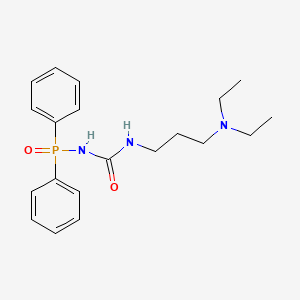 molecular formula C20H28N3O2P B14198463 N-{[3-(Diethylamino)propyl]carbamoyl}-P,P-diphenylphosphinic amide CAS No. 922712-19-4