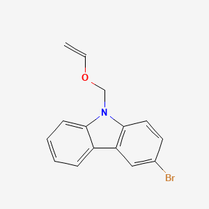 molecular formula C15H12BrNO B14198510 9H-Carbazole, 3-bromo-9-[(ethenyloxy)methyl]- CAS No. 832691-02-8