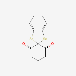 molecular formula C12H10O2Se2 B14198531 Spiro[1,3-benzodiselenole-2,1'-cyclohexane]-2',6'-dione CAS No. 853934-40-4