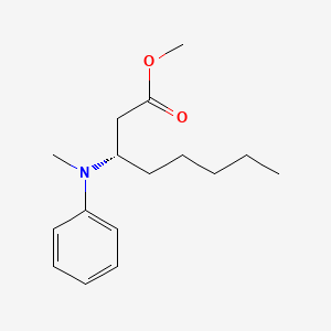 molecular formula C16H25NO2 B14198687 Methyl (3S)-3-[methyl(phenyl)amino]octanoate CAS No. 833453-85-3