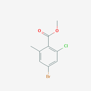 molecular formula C9H8BrClO2 B1419870 Methyl 4-bromo-2-chloro-6-methylbenzoate CAS No. 877149-10-5