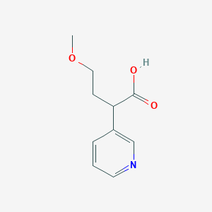 4-Methoxy-2-(pyridin-3-yl)butanoic acid