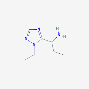 1-(1-ETHYL-1H-1,2,4-TRIAZOL-5-YL)-1-PROPANAMINE