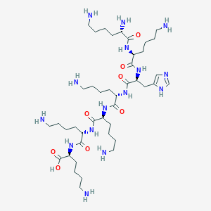 molecular formula C42H81N15O8 B14198806 L-Lysine, L-lysyl-L-lysyl-L-histidyl-L-lysyl-L-lysyl-L-lysyl- CAS No. 835632-66-1