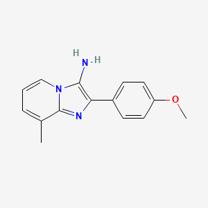 2-(4-Methoxyphenyl)-8-methylimidazo[1,2-a]pyridin-3-amine