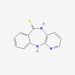 molecular formula C12H9N3S B1419882 5,11-dihydro-6H-pyrido[2,3-b][1,4]benzodiazepine-6-thione CAS No. 1204296-84-3