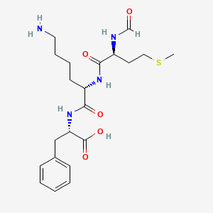 molecular formula C21H32N4O5S B14198861 N-Formyl-L-methionyl-L-lysyl-L-phenylalanine CAS No. 916144-58-6
