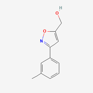 molecular formula C11H11NO2 B1419887 (3-m-Tolyl-isoxazol-5-yl)-methanol CAS No. 954240-06-3