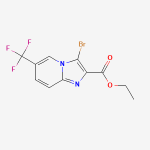 Ethyl 3-bromo-6-(trifluoromethyl)imidazo[1,2-a]pyridine-2-carboxylate