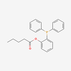 molecular formula C23H23O2P B14198971 2-(Diphenylphosphanyl)phenyl pentanoate CAS No. 848863-12-7