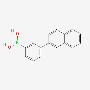 molecular formula C16H13BO2 B1419899 3-(2-Naphthyl)phenylboronic acid CAS No. 870774-29-1