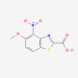 molecular formula C9H6N2O5S B1419902 5-Methoxy-4-nitrobenzo[D]thiazole-2-carboxylic acid CAS No. 886745-59-1
