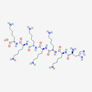 molecular formula C42H81N15O8 B14199021 L-Lysine, L-histidyl-L-lysyl-L-lysyl-L-lysyl-L-lysyl-L-lysyl- CAS No. 835632-68-3