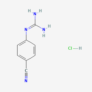 molecular formula C8H9ClN4 B1419905 1-(4-Cyanophenyl)guanidine hydrochloride CAS No. 373690-68-7
