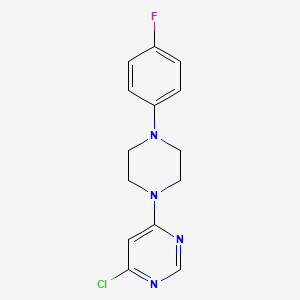 molecular formula C14H14ClFN4 B1419906 4-Chloro-6-[4-(4-fluorophenyl)piperazin-1-yl]pyrimidine CAS No. 1204298-18-9