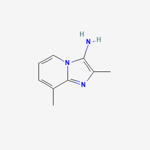molecular formula C9H11N3 B1419910 2,8-Dimethylimidazo[1,2-a]pyridin-3-amine CAS No. 82193-27-9