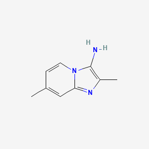 molecular formula C9H11N3 B1419911 2,7-Dimethylimidazo[1,2-a]pyridin-3-amine CAS No. 801217-14-1