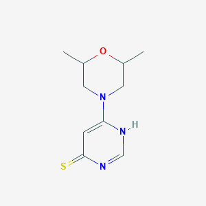 molecular formula C10H15N3OS B1419915 6-(2,6-Dimethylmorpholin-4-yl)pyrimidine-4-thiol CAS No. 1023811-63-3