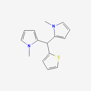molecular formula C15H16N2S B14199167 2,2'-[(Thiophen-2-yl)methylene]bis(1-methyl-1H-pyrrole) CAS No. 919295-55-9