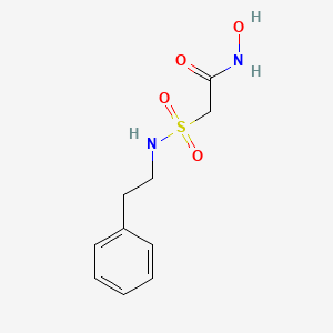molecular formula C10H14N2O4S B14199199 N-Hydroxy-2-[(2-phenylethyl)sulfamoyl]acetamide CAS No. 919997-40-3