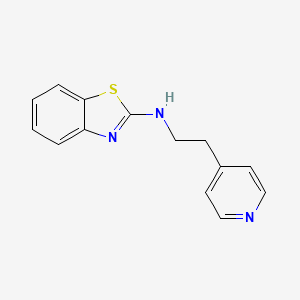 B1419923 N-(2-pyridin-4-ylethyl)-1,3-benzothiazol-2-amine CAS No. 1177291-47-2