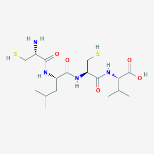 molecular formula C17H32N4O5S2 B14199248 L-Valine, L-cysteinyl-L-leucyl-L-cysteinyl- CAS No. 844440-29-5