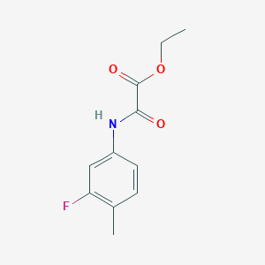molecular formula C11H12FNO3 B1419927 Ethyl [(3-fluoro-4-methylphenyl)amino](oxo)acetate CAS No. 69066-06-4