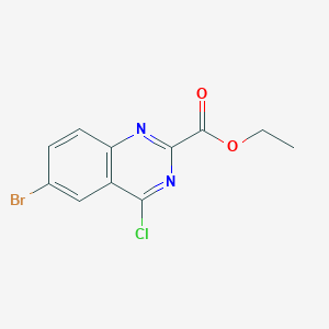 molecular formula C11H8BrClN2O2 B1419929 Ethyl 6-bromo-4-chloroquinazoline-2-carboxylate CAS No. 1159976-38-1
