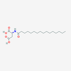 molecular formula C20H37NO5 B14199323 N-Hexadecanoyl-D-aspartic acid CAS No. 863199-04-6