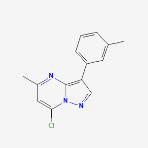 7-Chloro-2,5-dimethyl-3-(3-methylphenyl)pyrazolo[1,5-a]pyrimidine
