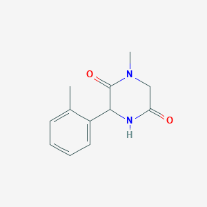 1-Methyl-3-(2-methylphenyl)piperazine-2,5-dione