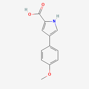 molecular formula C12H11NO3 B1419949 4-(4-methoxyphenyl)-1H-pyrrole-2-carboxylic acid CAS No. 1204297-39-1