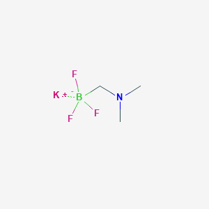 molecular formula C3H8BF3KN B1419950 Potassium ((dimethylamino)methyl)trifluoroborate CAS No. 1150655-04-1