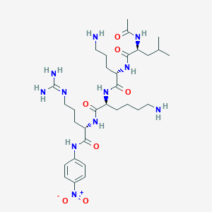 molecular formula C31H53N11O7 B14199531 N-Acetyl-L-leucyl-L-ornithyl-L-lysyl-N~5~-(diaminomethylidene)-N-(4-nitrophenyl)-L-ornithinamide CAS No. 922715-34-2