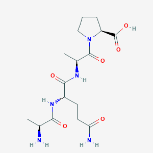 molecular formula C16H27N5O6 B14199578 L-Alanyl-L-glutaminyl-L-alanyl-L-proline CAS No. 834861-97-1